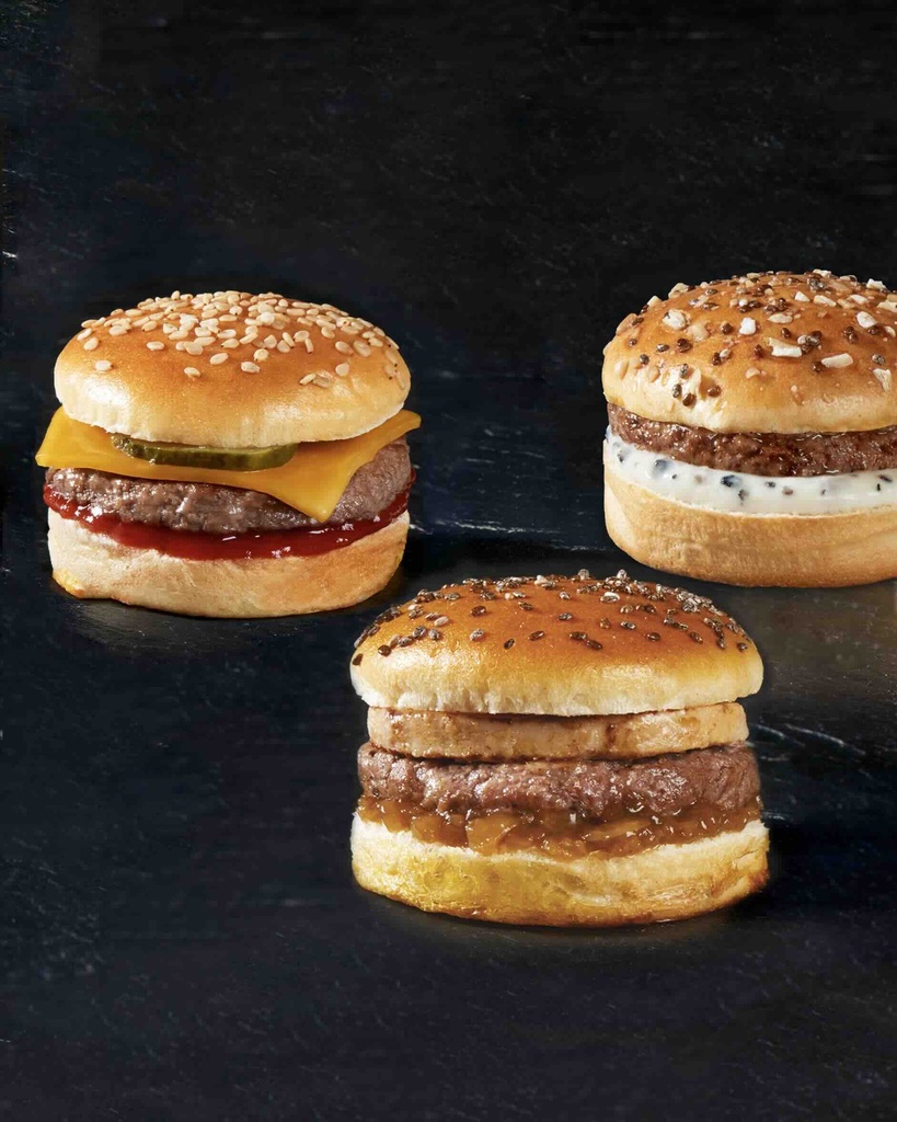 9 mini burgers festifs (Boeuf, cheese, champignons & truffe noire, foie gras) - 360G