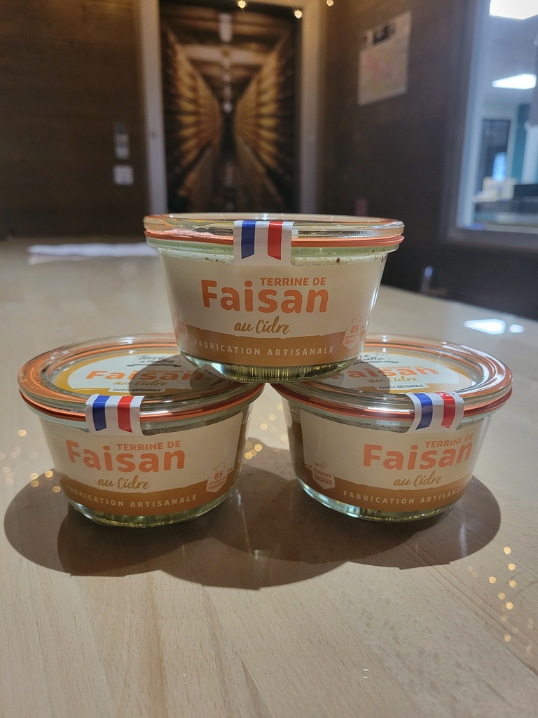 PROMO - Lot de terrines de faisan au cidre 200 gr - 2 achetées + 1 OFFERTE