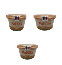 PROMO - Lot de terrines de faisan au cidre 200 gr - 2 achetées + 1 OFFERTE