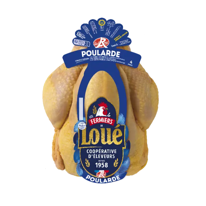 Poularde Label rouge fermière de Loué PAC - Env. 2 kg