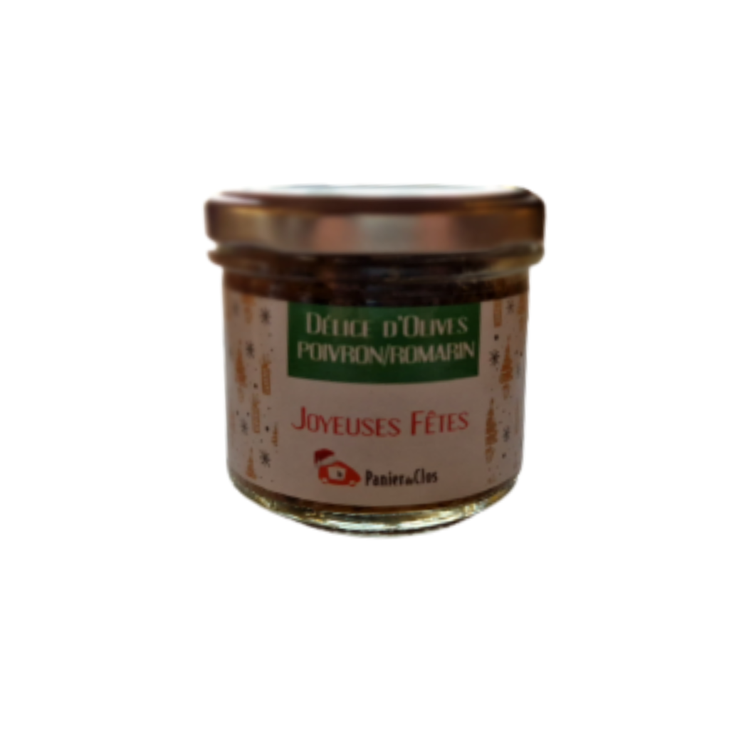 Délice d'olive "panier du clos" poivron romarin - 100 gr
