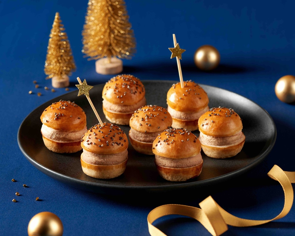 16 mini bouchées froides foie gras - 240G