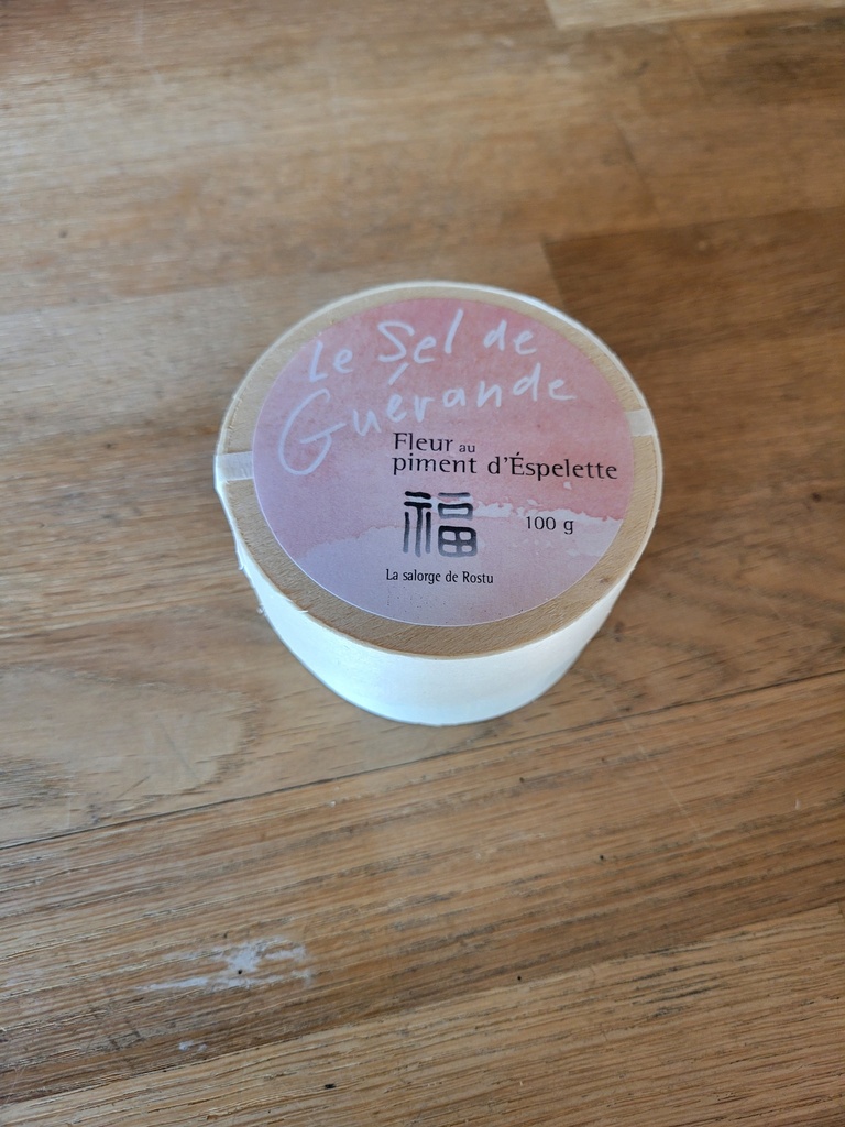 Fleur de sel - piment d'Espelette - 100gr 