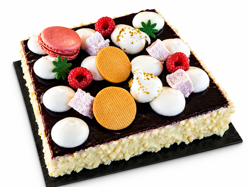 Dessert - Entremet Duo Cassis Pêche