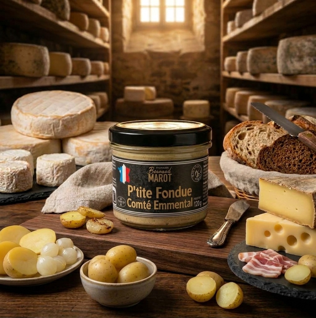 Crème fromagère P'tite Fondue - Comté et emmental - 120 G