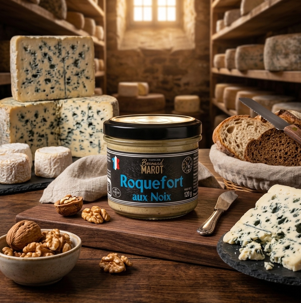 Crème fromagère - Roquefort aux noix - 120gr 