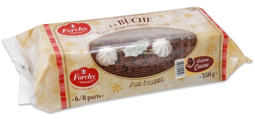 SUPER PROMO : Bûche pur beurre pâtisserie Cacao - 350G