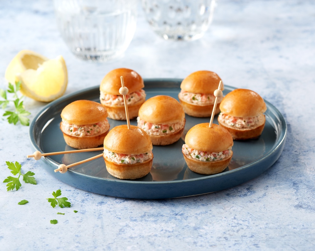 16 minis bouchées froides au saumons - 240g