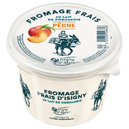 Fromage frais à la pêche - 500 gr